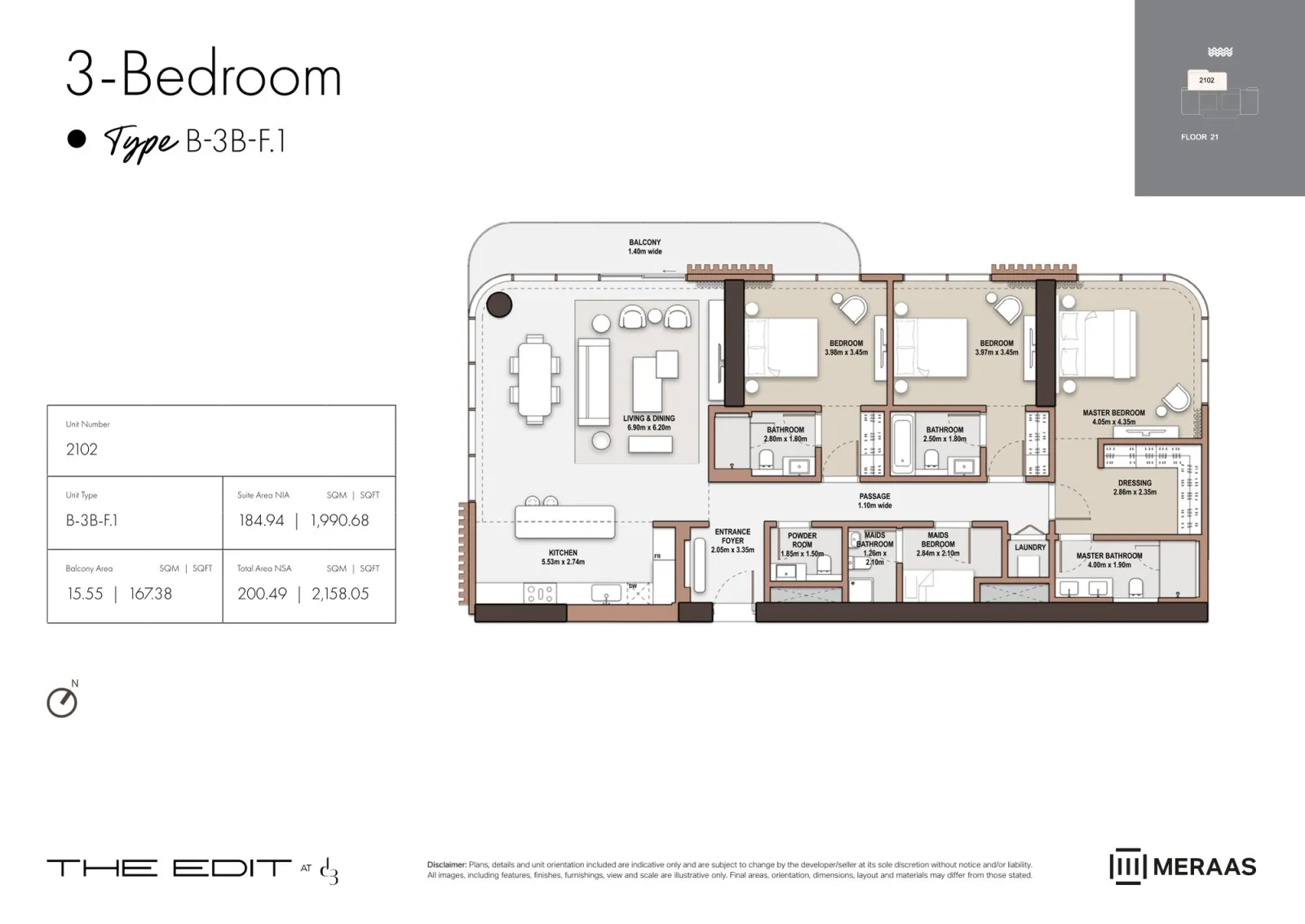 Floor plan for Type F1