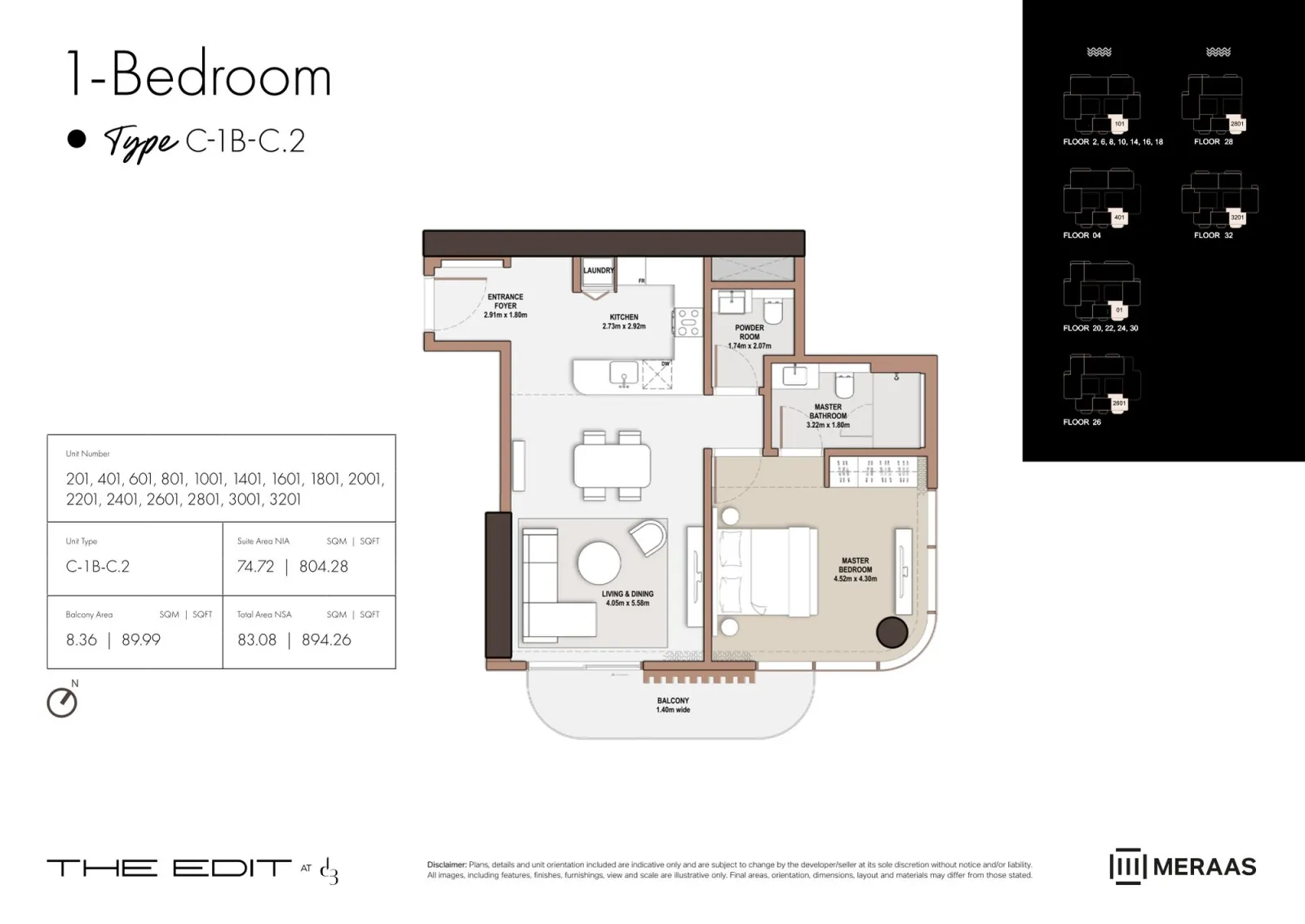 Floor plan for Type C2