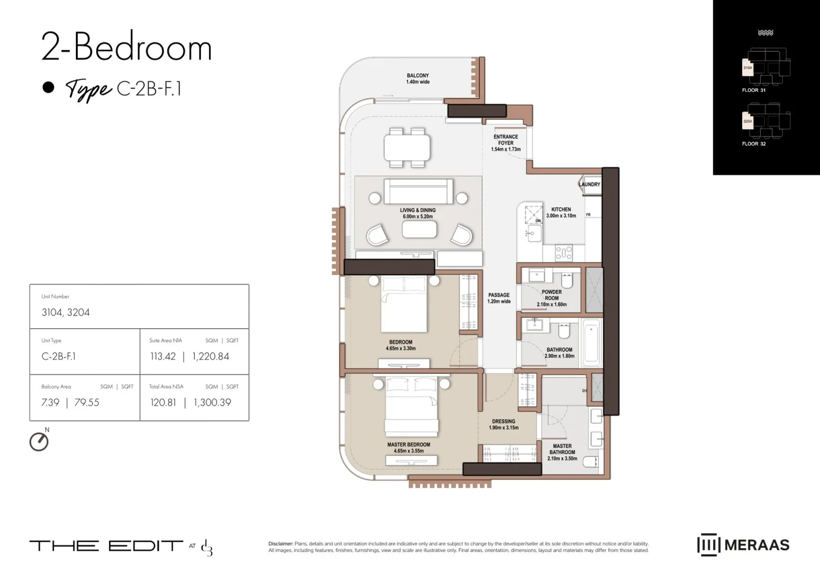 Floor plan for Type F1