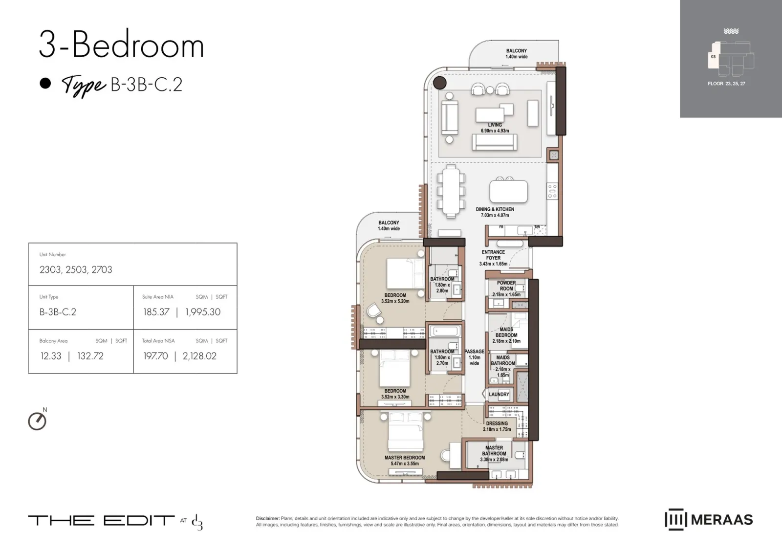 Floor plan for Type C2