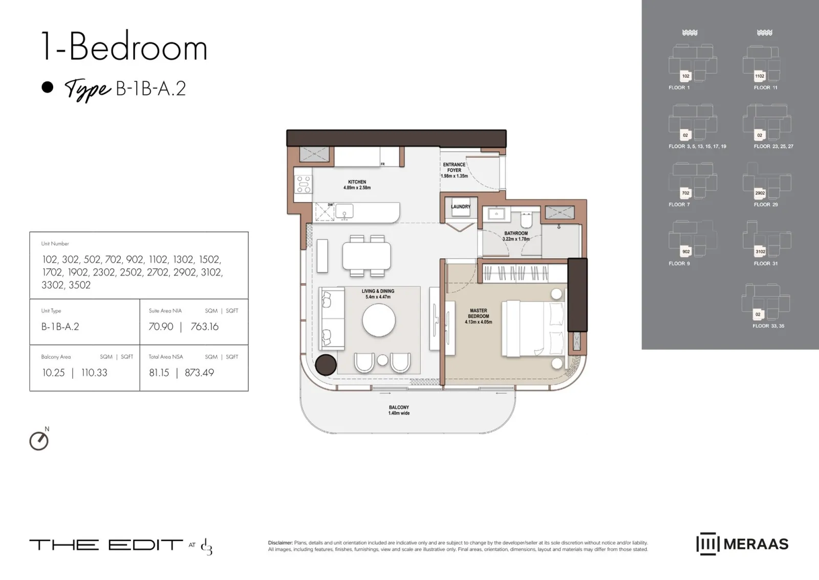 Floor plan for Type A2