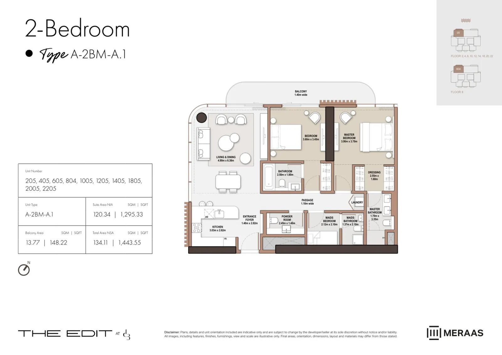 Floor plan for Type M-A1