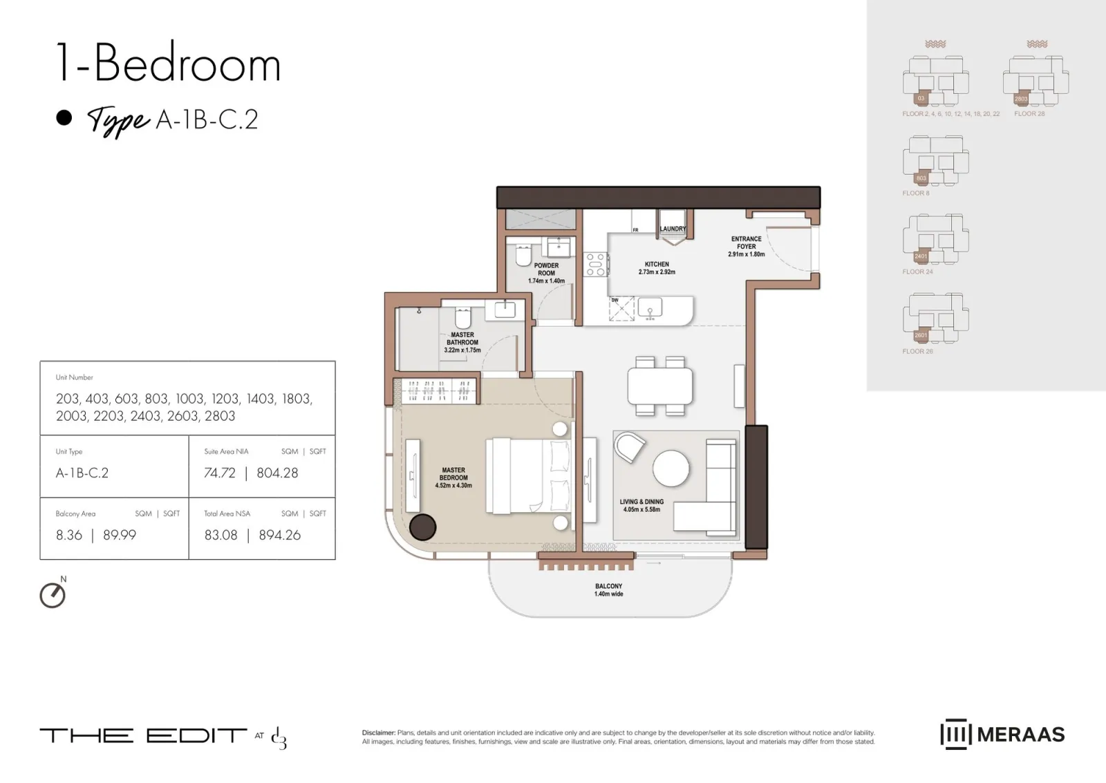 Floor plan for Type C2