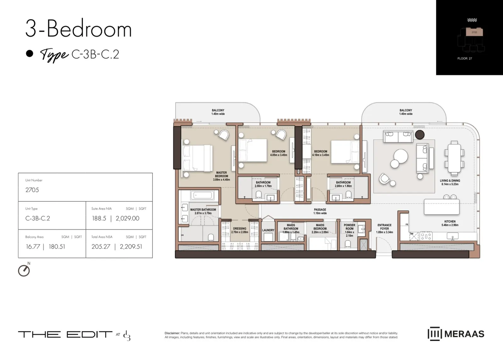 Floor plan for Type C2