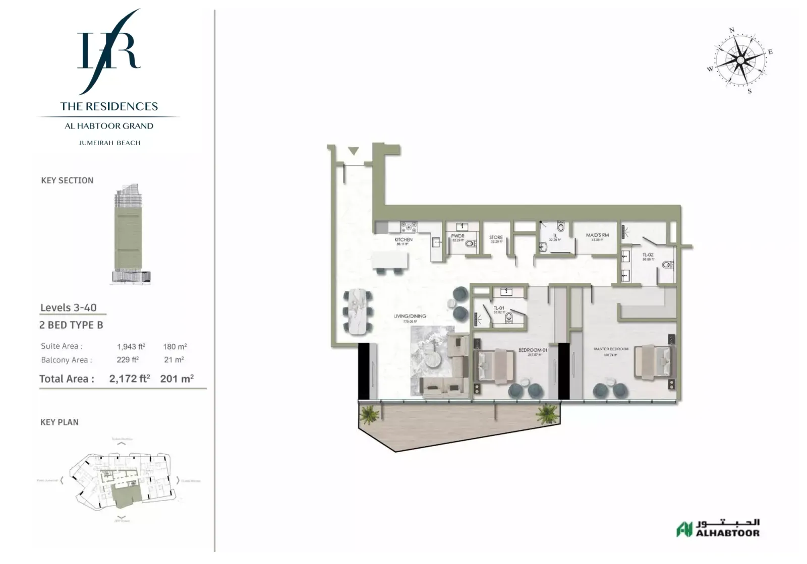 Floor plan for Type B
