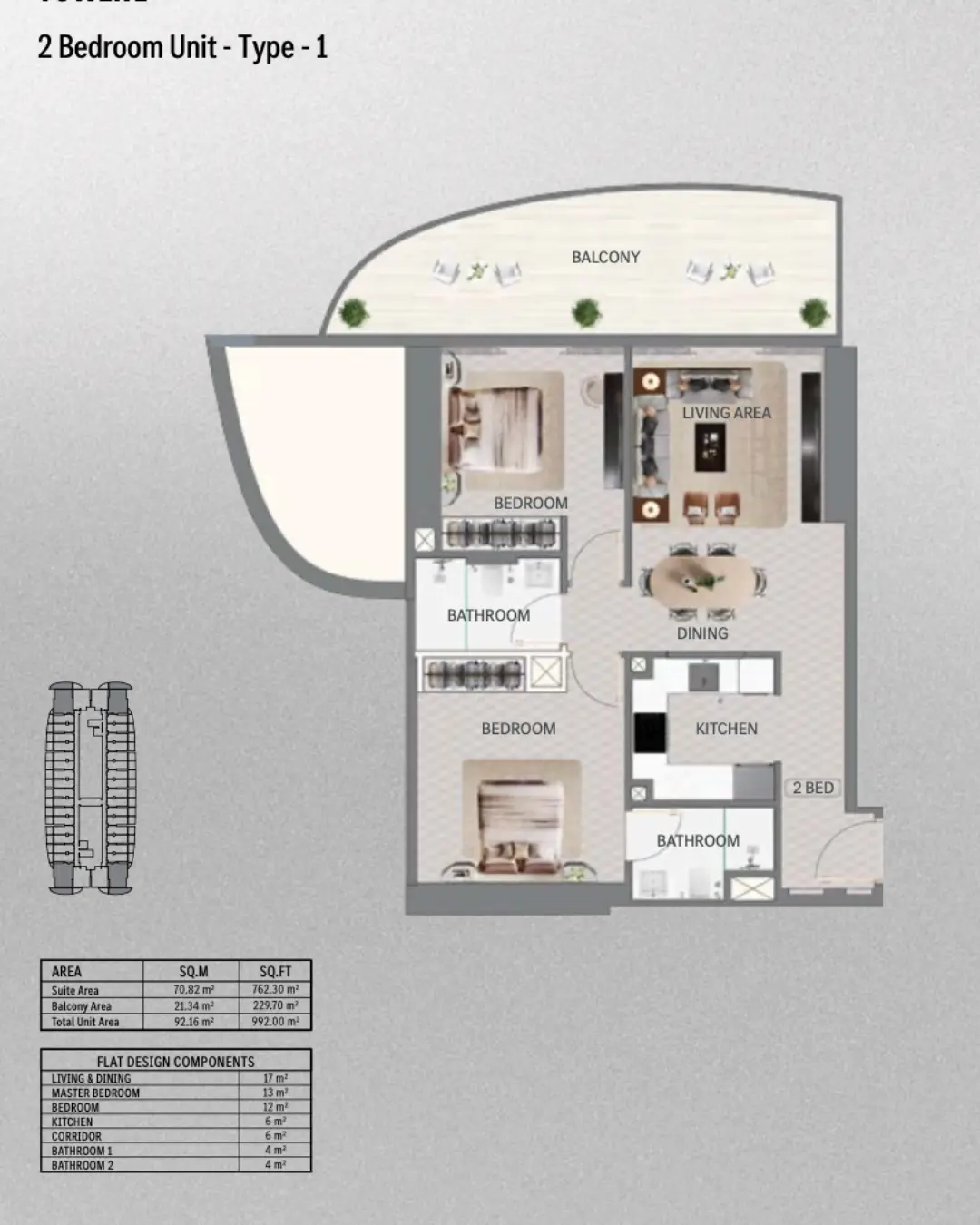 Floor plan for Project Maybach - Type 1