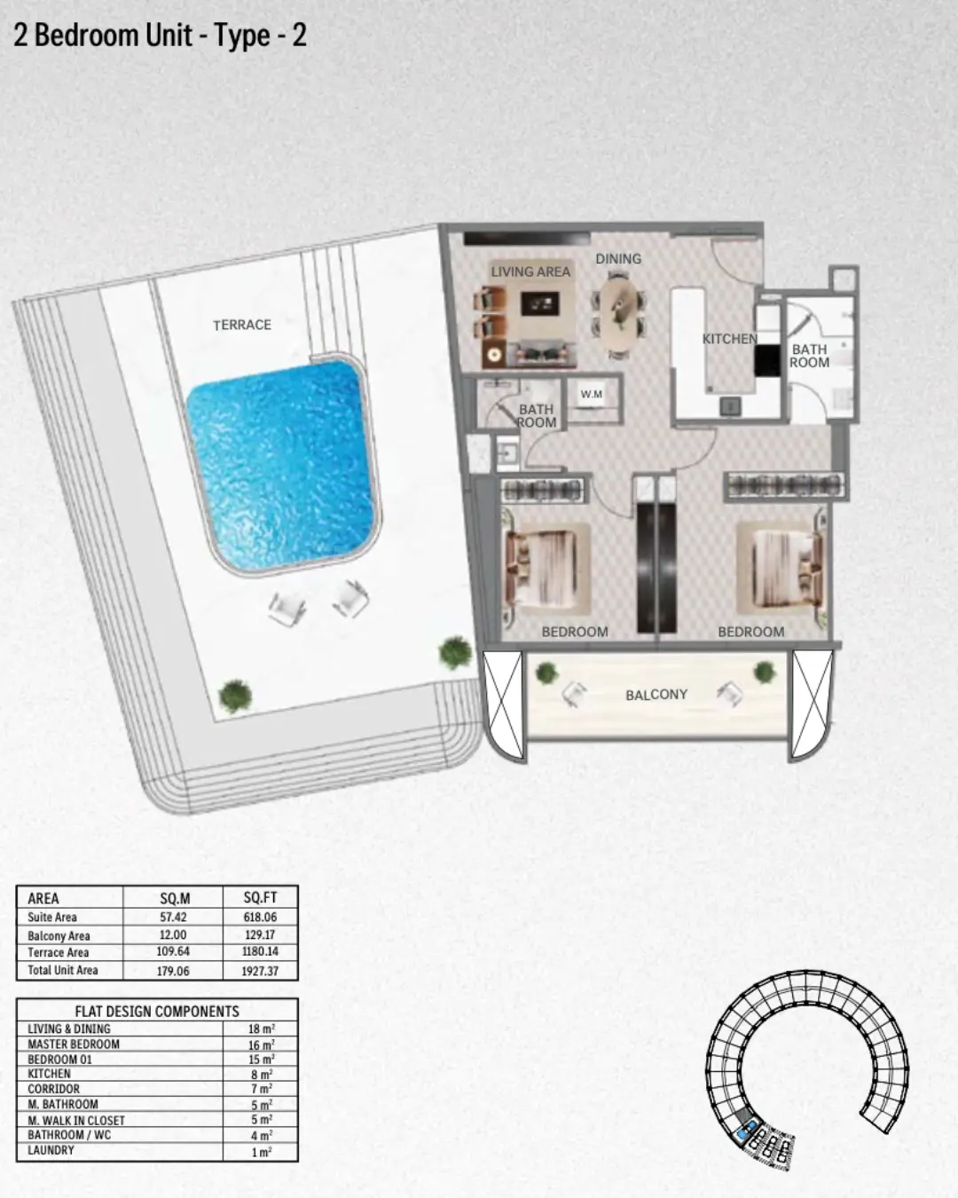Floor plan for Vision Iconic - Type 2