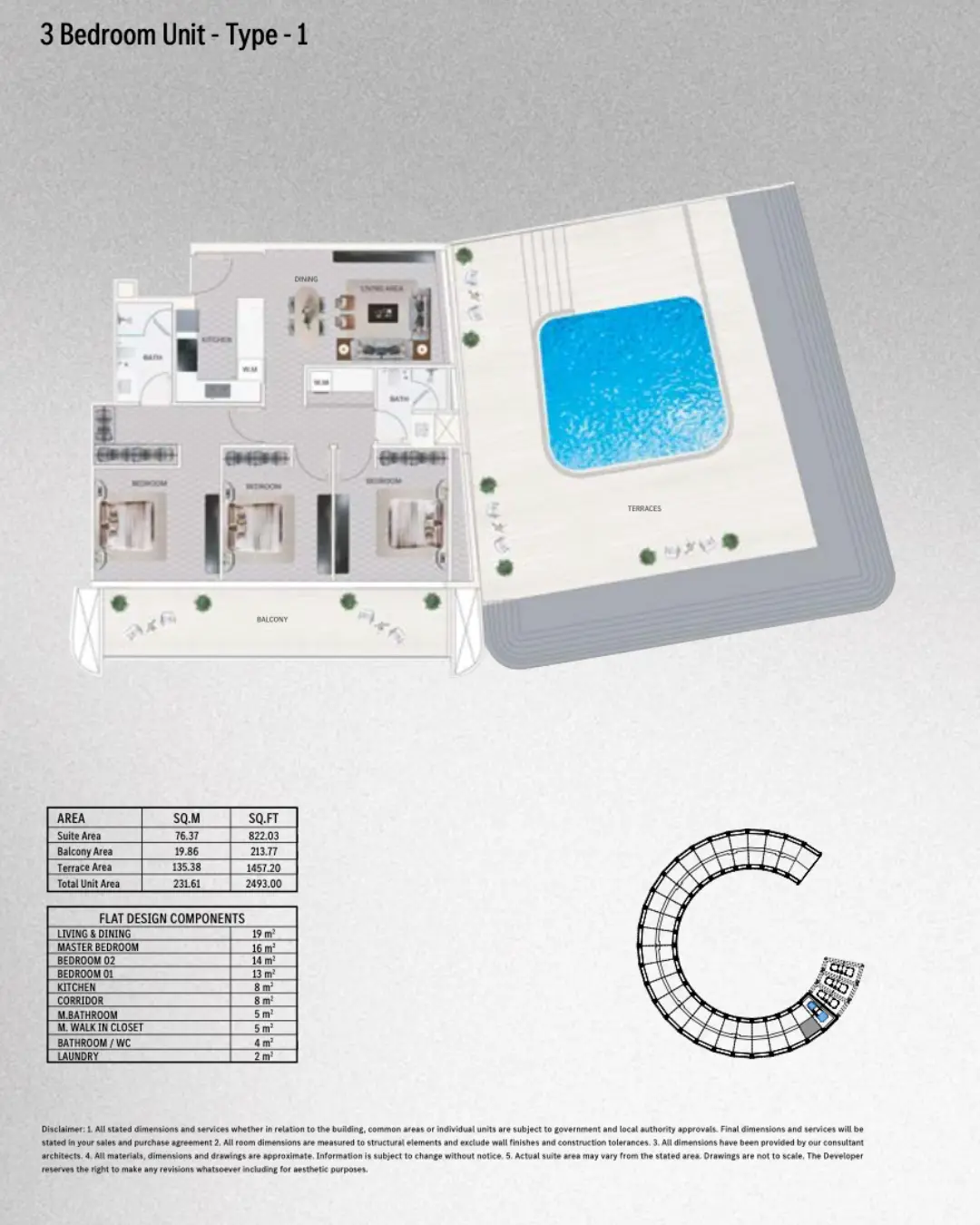 Floor plan for Vision Iconic - Type 1