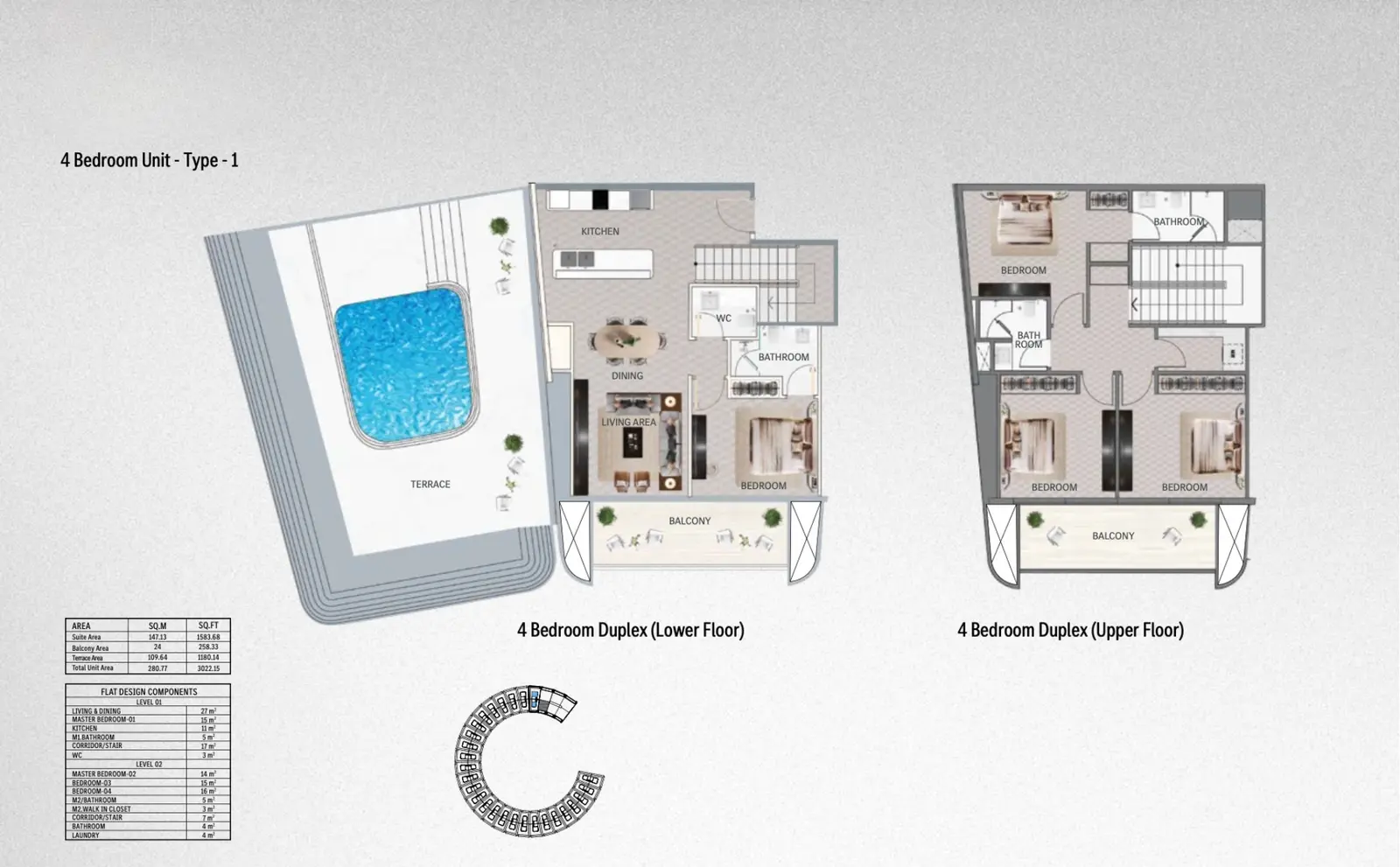 Floor plan for Vision Iconic - Type 1