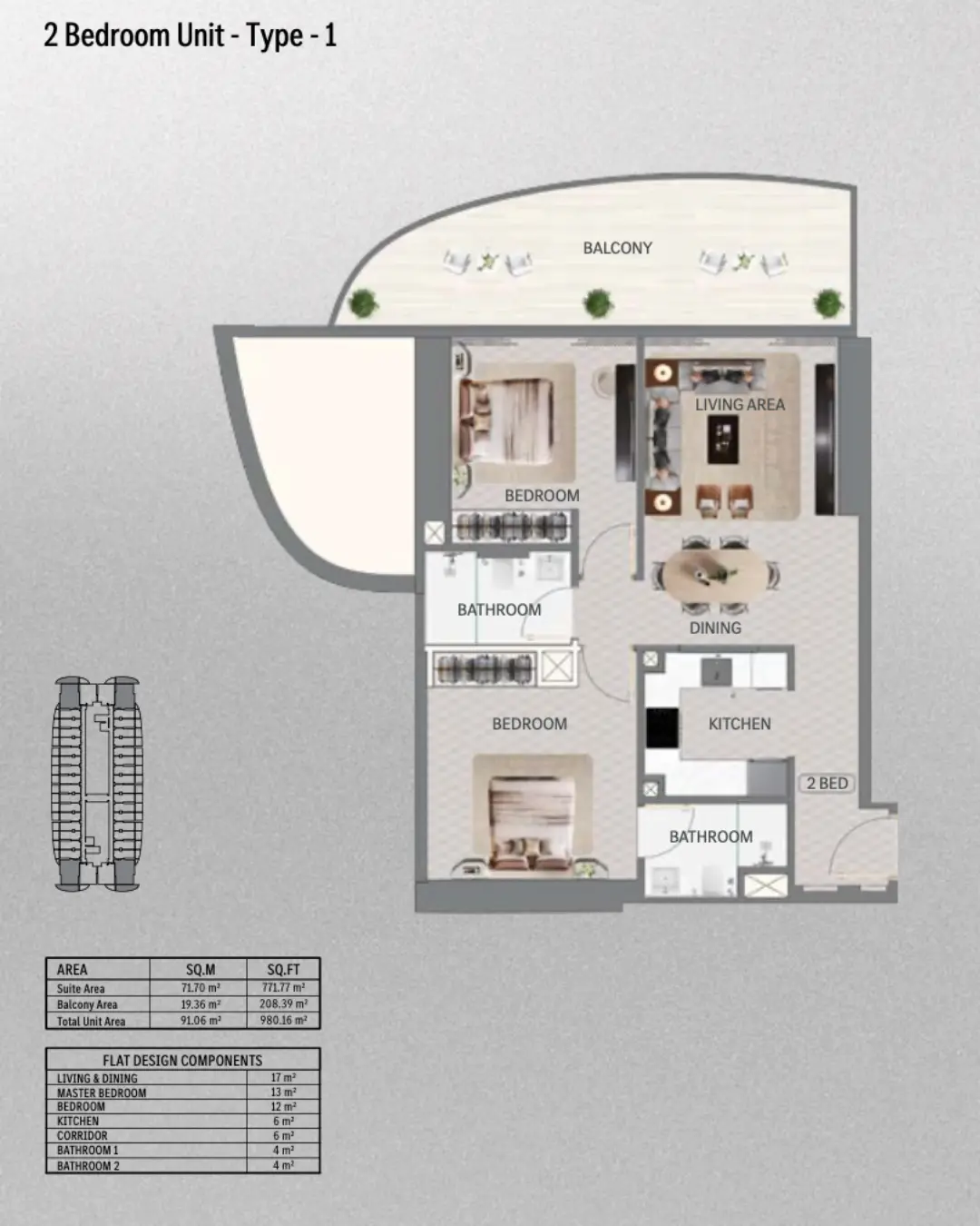 Floor plan for Vision Mercedes-Maybach Ultimate Luxury - Type 1
