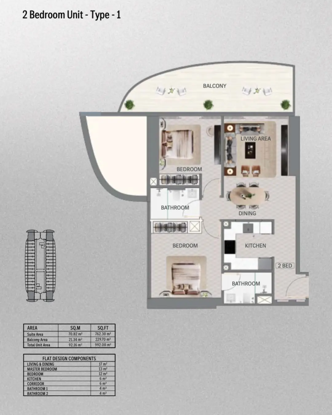 Floor plan for Vision Simplex - Type 1