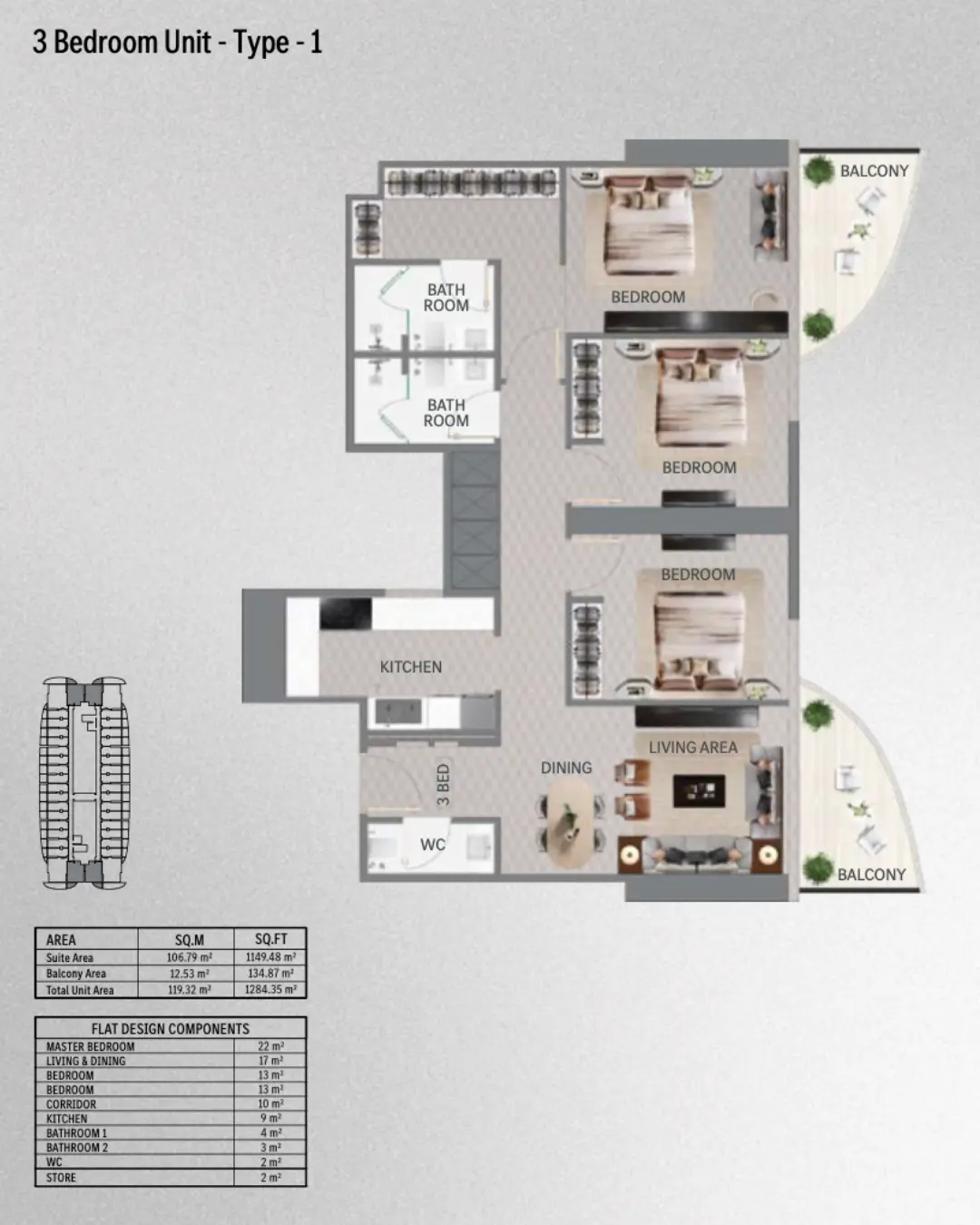 Floor plan for Vision Mercedes-Maybach Ultimate Luxury - Type 1