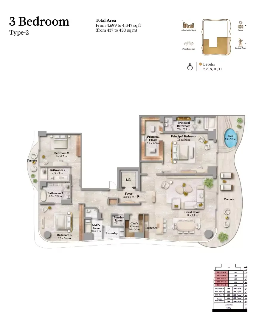 Floor plan for Type 2