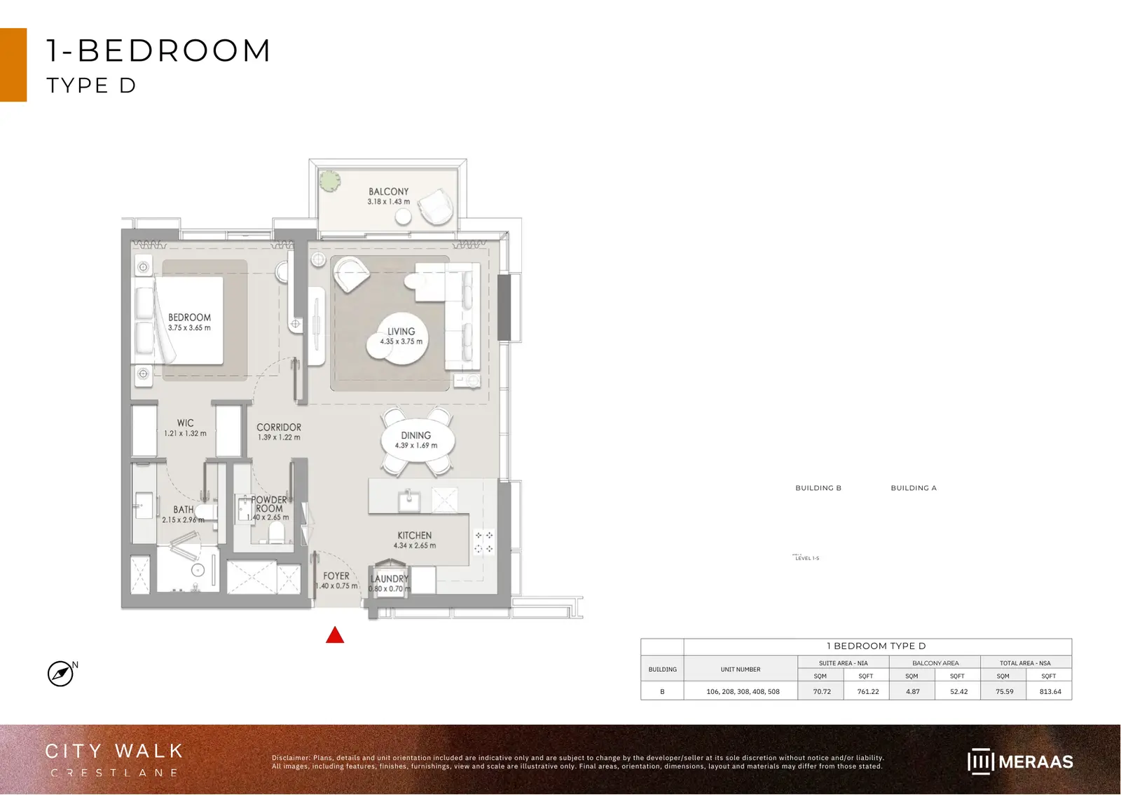Floor plan for Type D