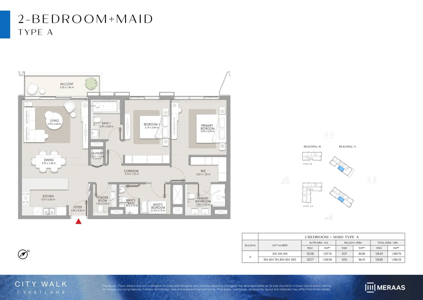 Floor plan for Type A+M