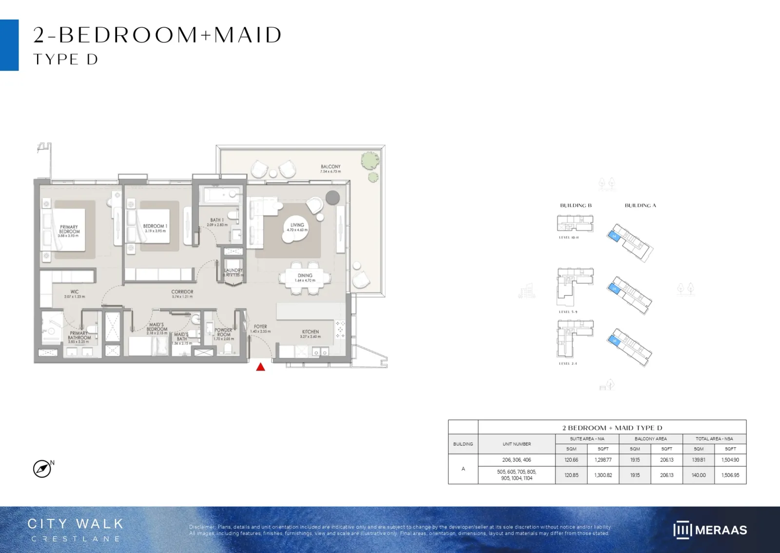 Floor plan for Type D+M