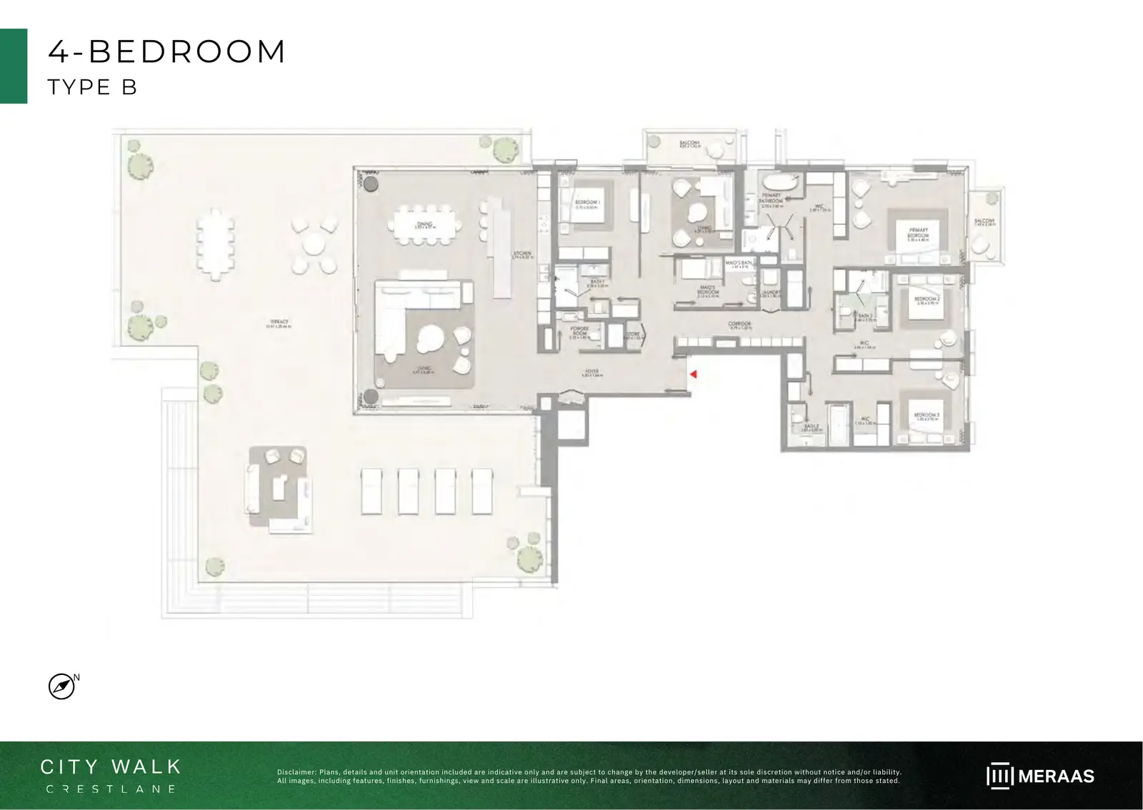 Floor plan for Type B