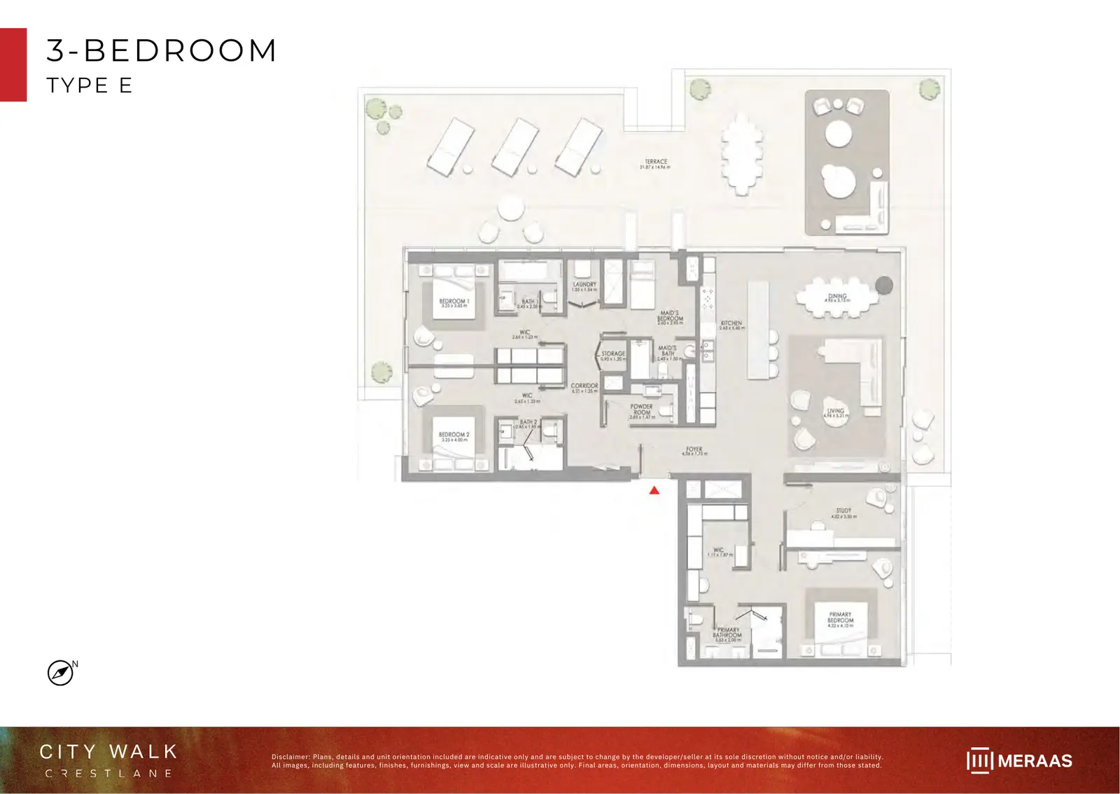 Floor plan for Type E