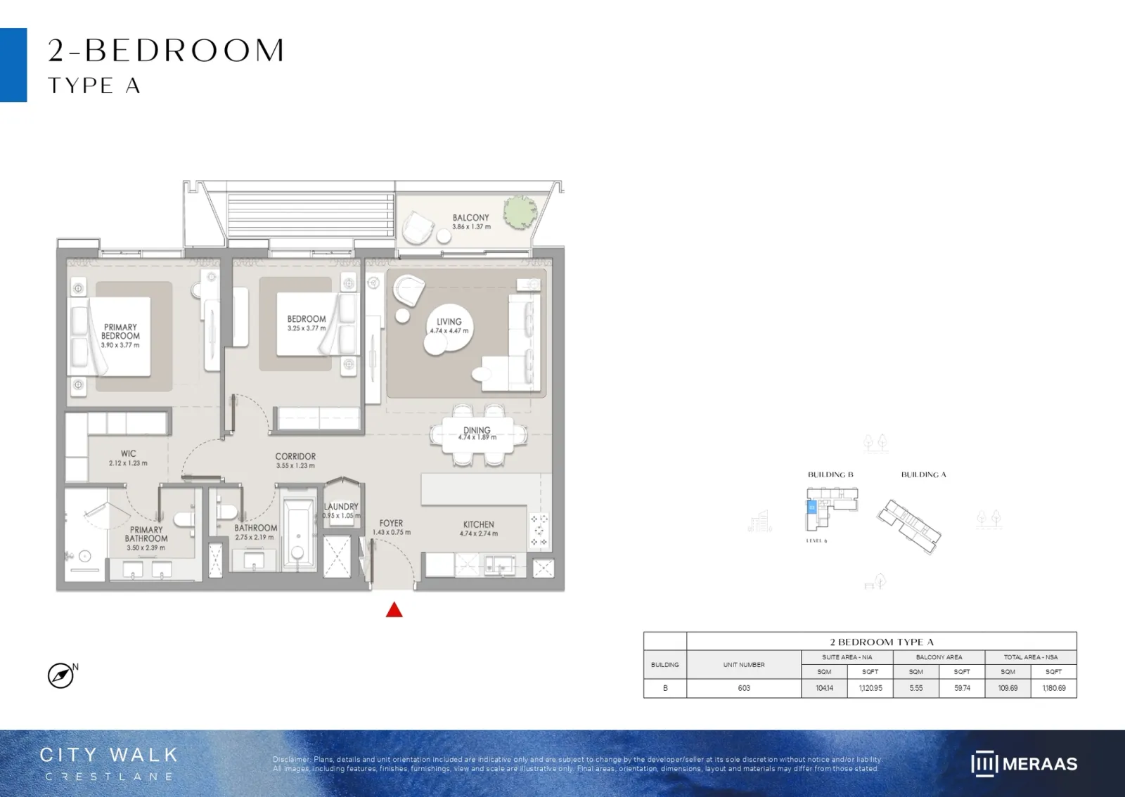 Floor plan for Type A