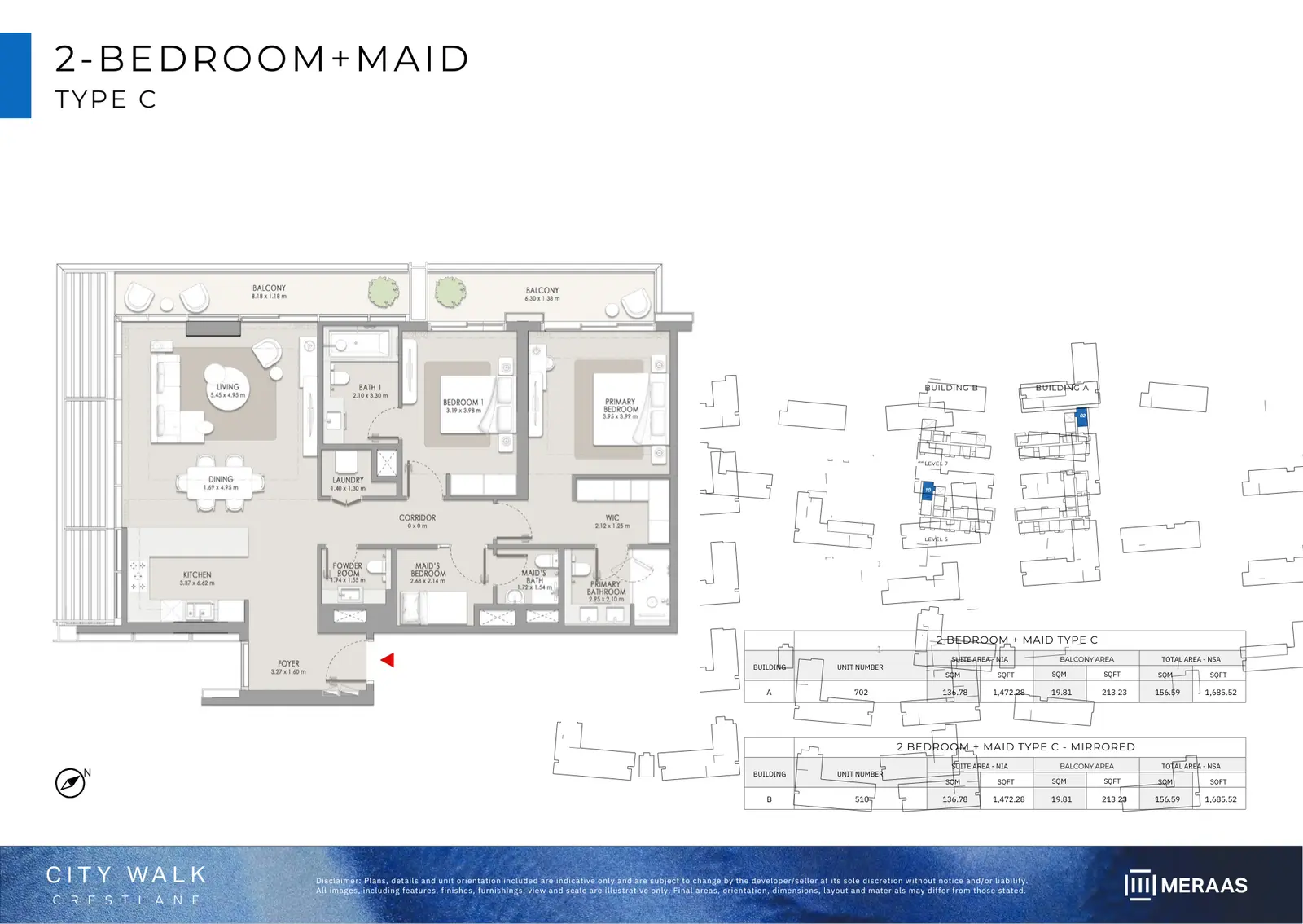 Floor plan for Type C+M