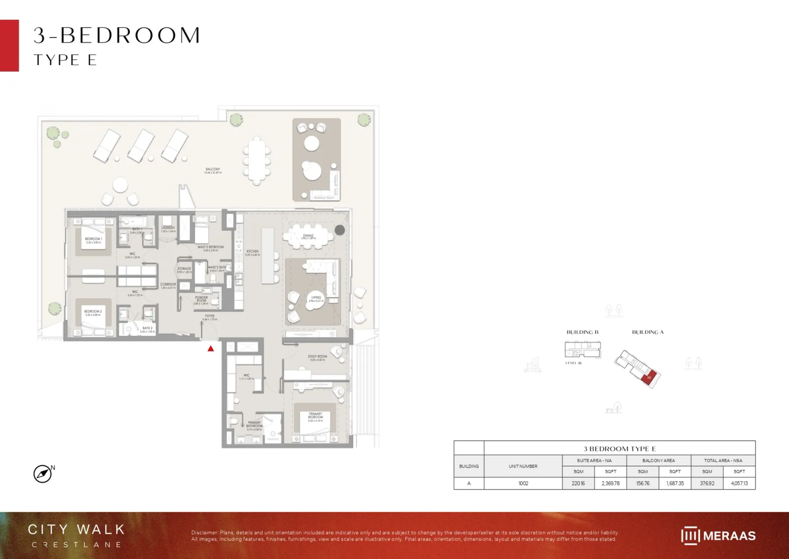 Floor plan for Type E