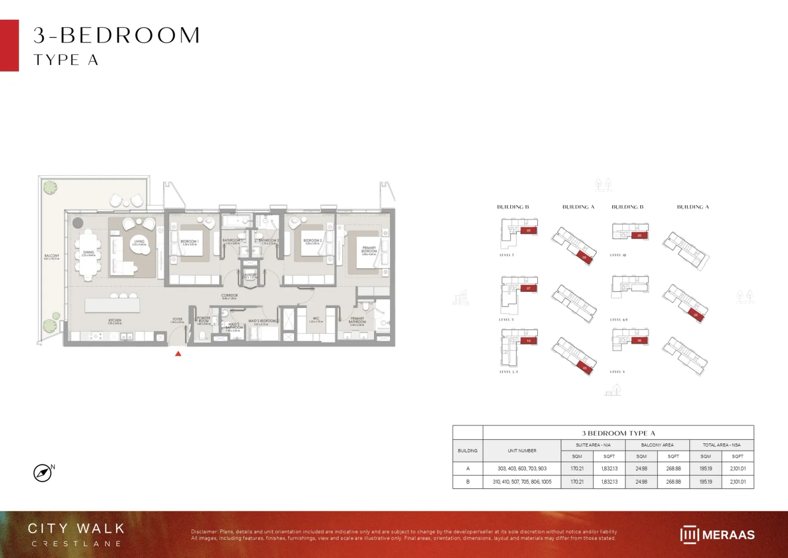 Floor plan for Type A