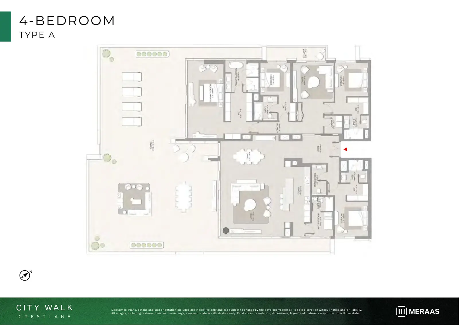 Floor plan for Type A