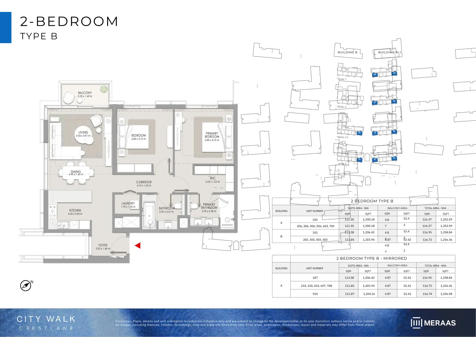 Floor plan for Type B