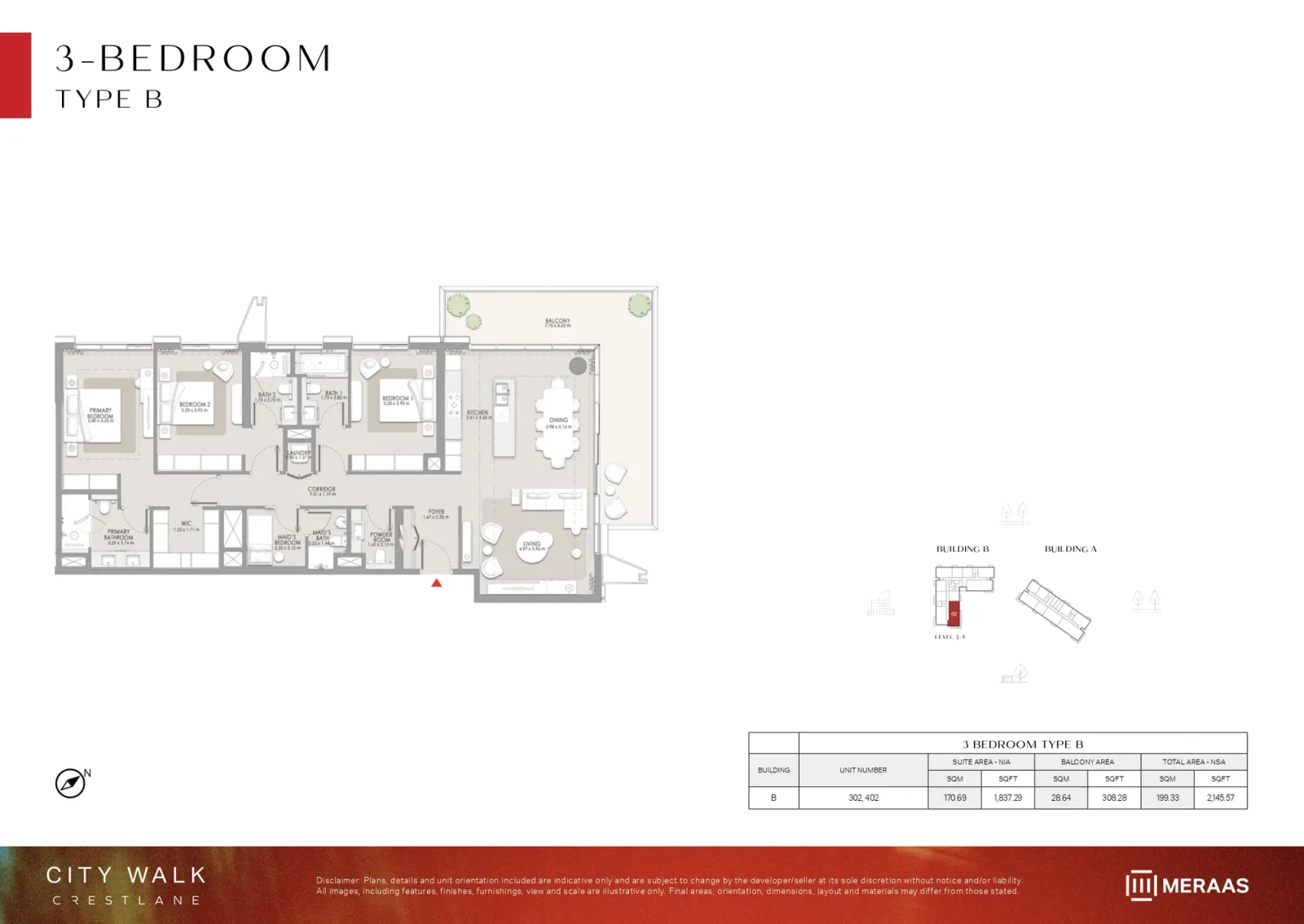 Floor plan for Type B