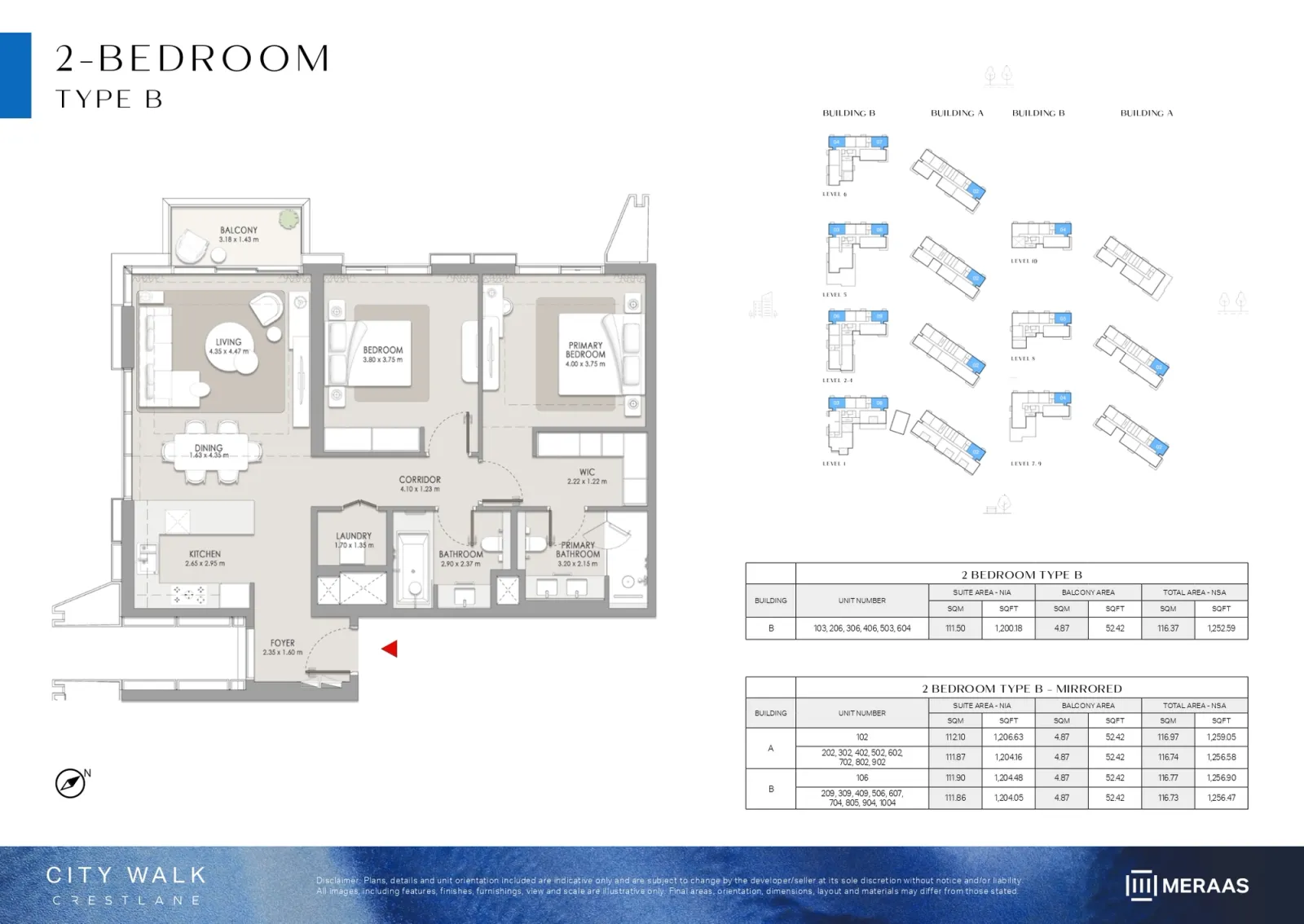 Floor plan for Type B