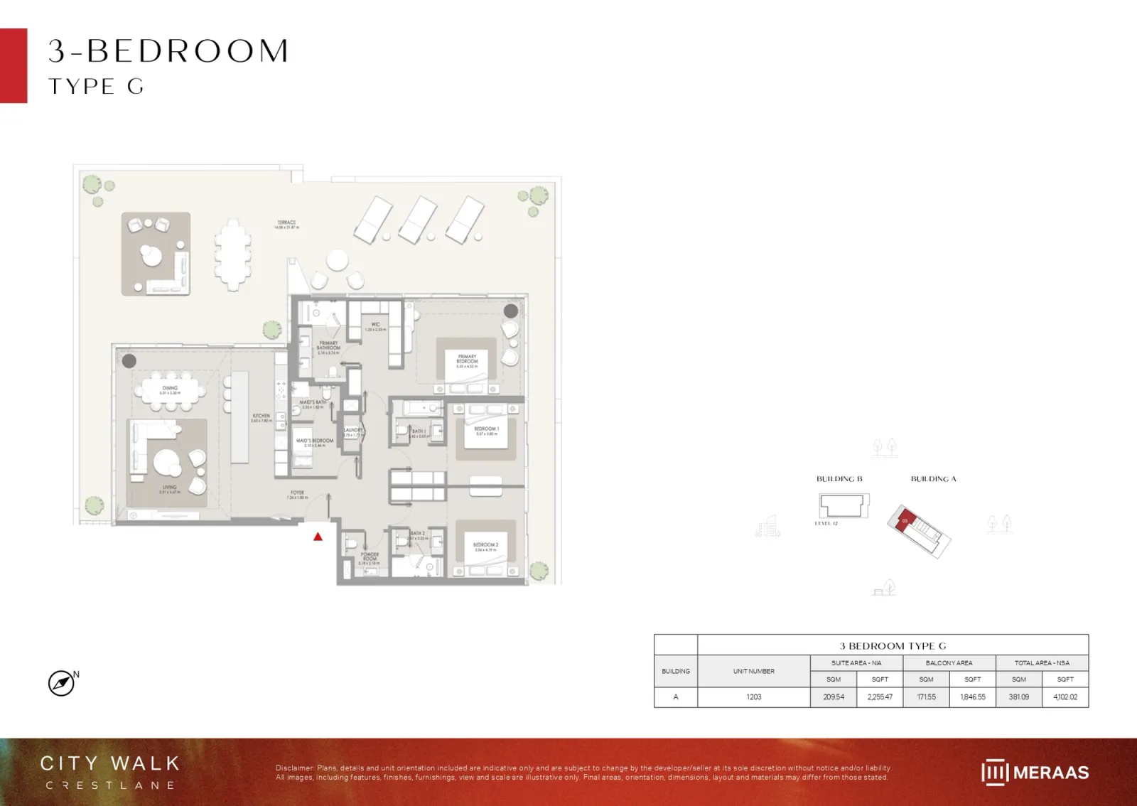 Floor plan for Type G