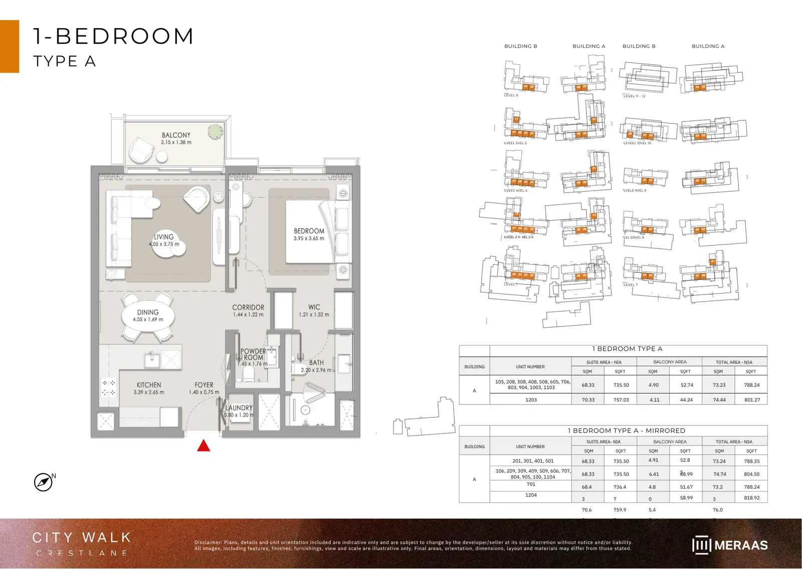 Floor plan for Type A