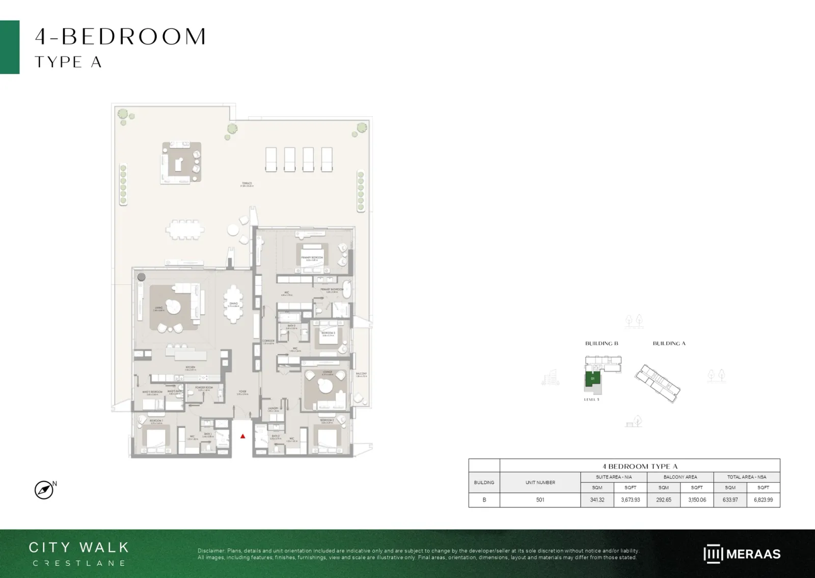 Floor plan for Type A