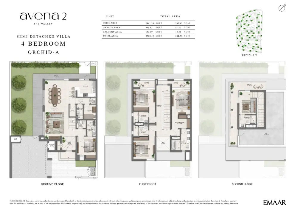 Floor plan for ORCHID-A