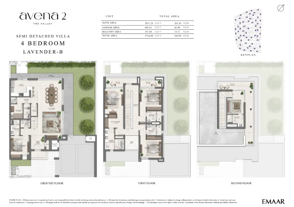 Floor plan for LAVENDER-B