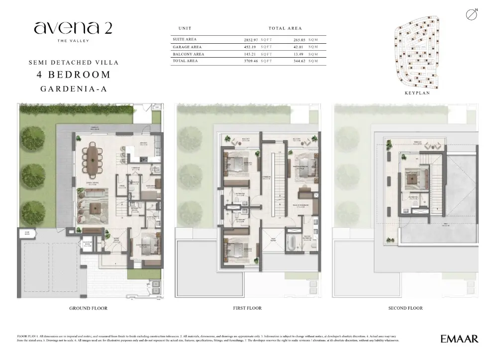 Floor plan for GARDENIA-A