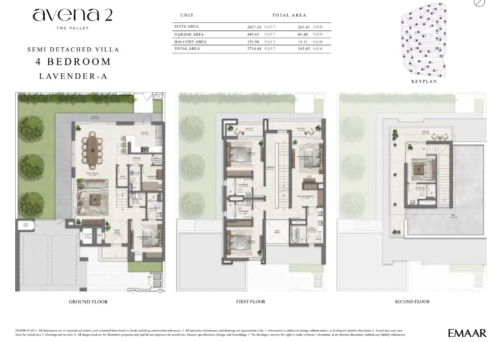 Floor plan for LAVENDER-A