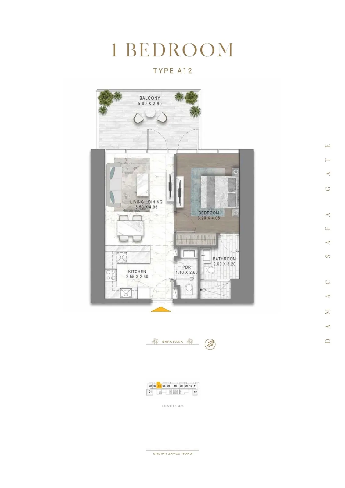 Floor plan for Type A12
