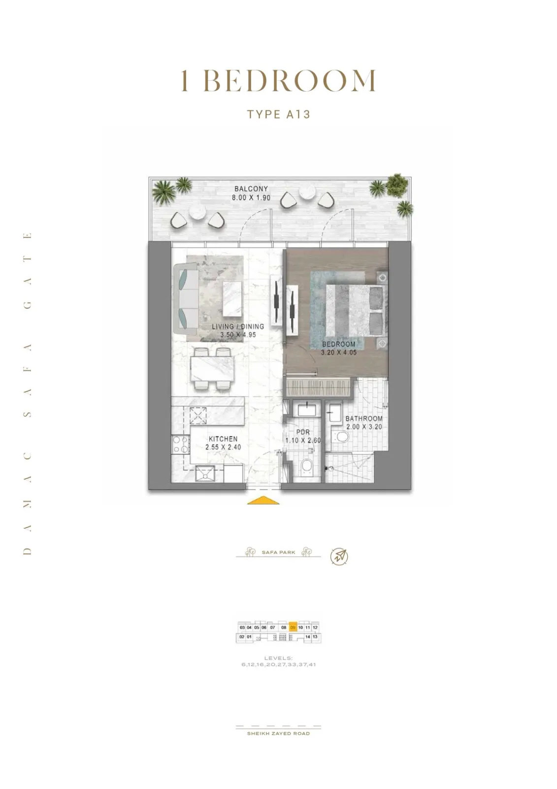 Floor plan for Type A13