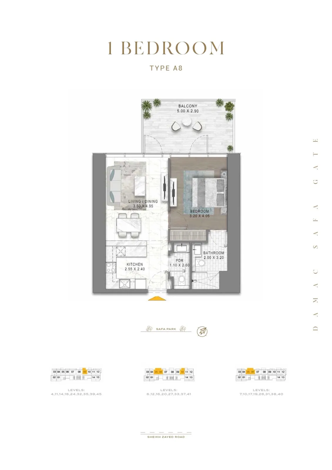 Floor plan for Type A8