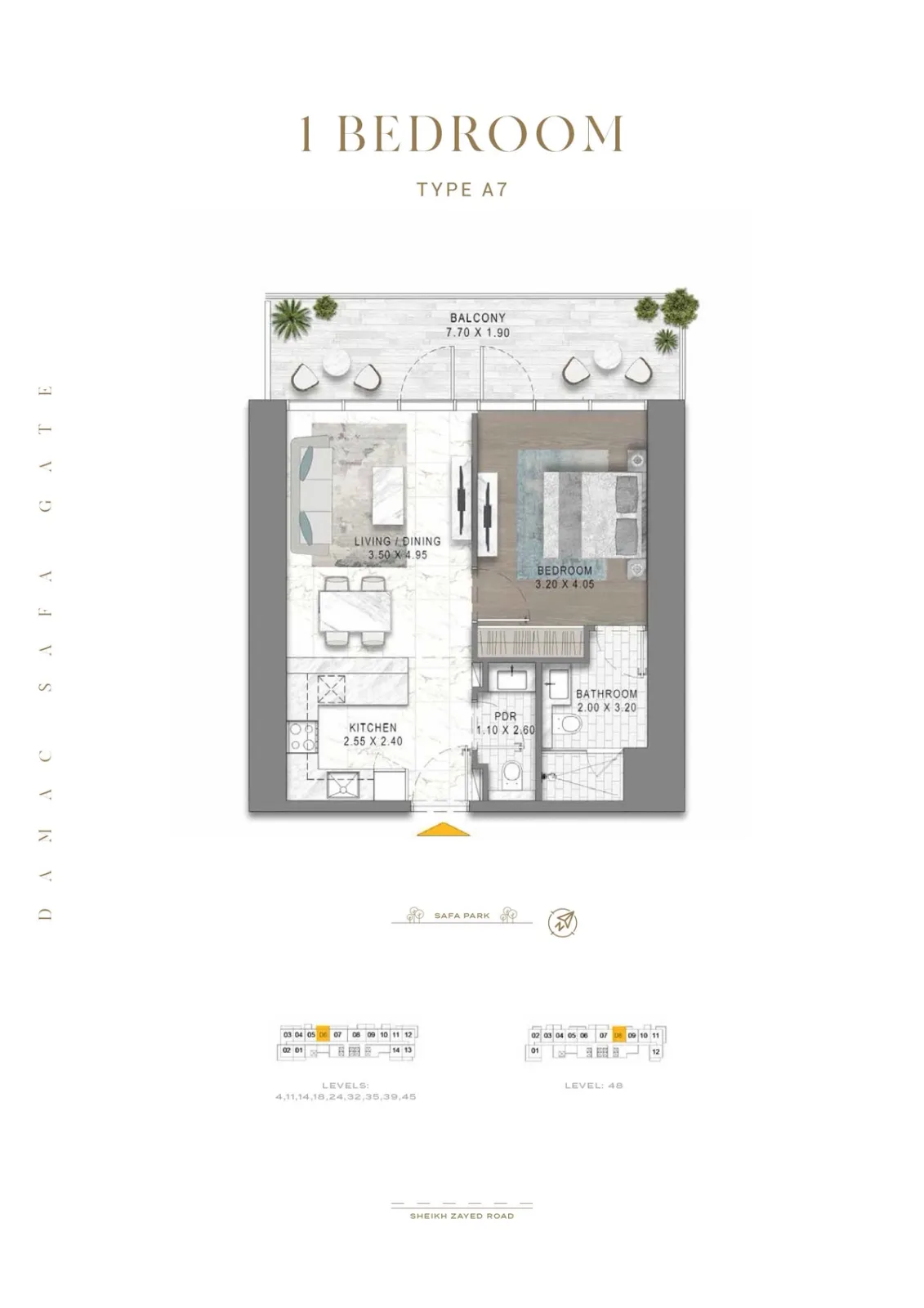Floor plan for Type A7
