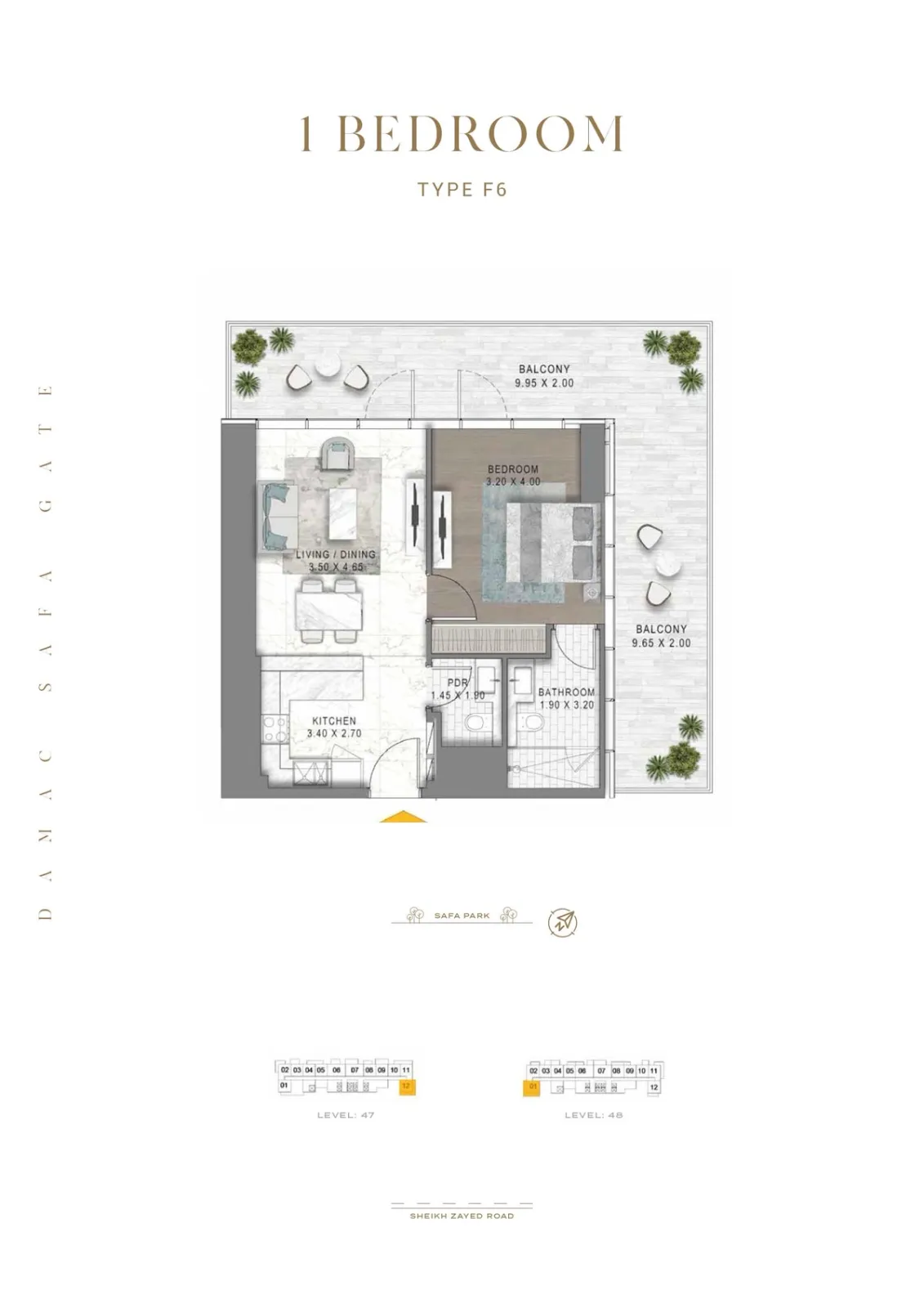 Floor plan for Type F6