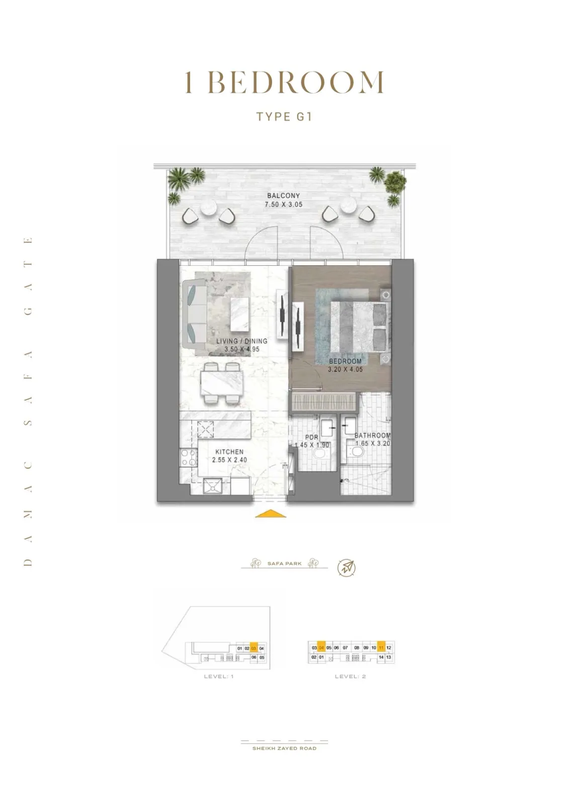 Floor plan for Type G1
