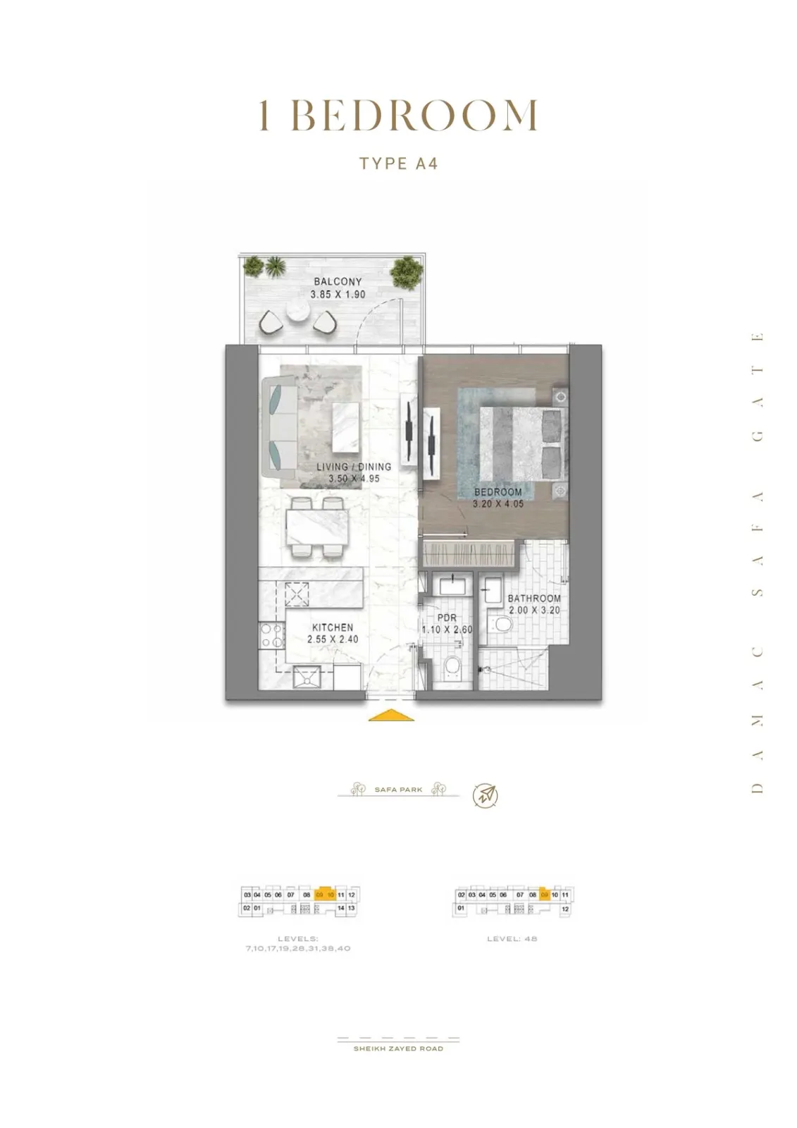 Floor plan for Type A4