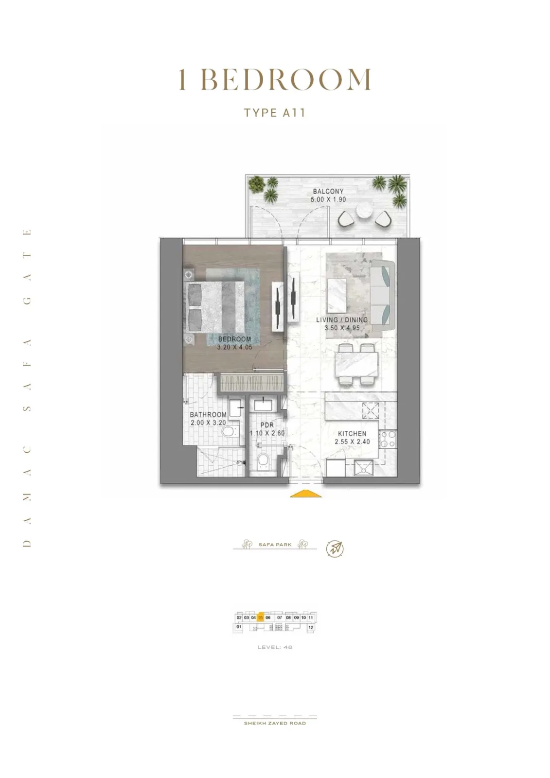 Floor plan for Type A11