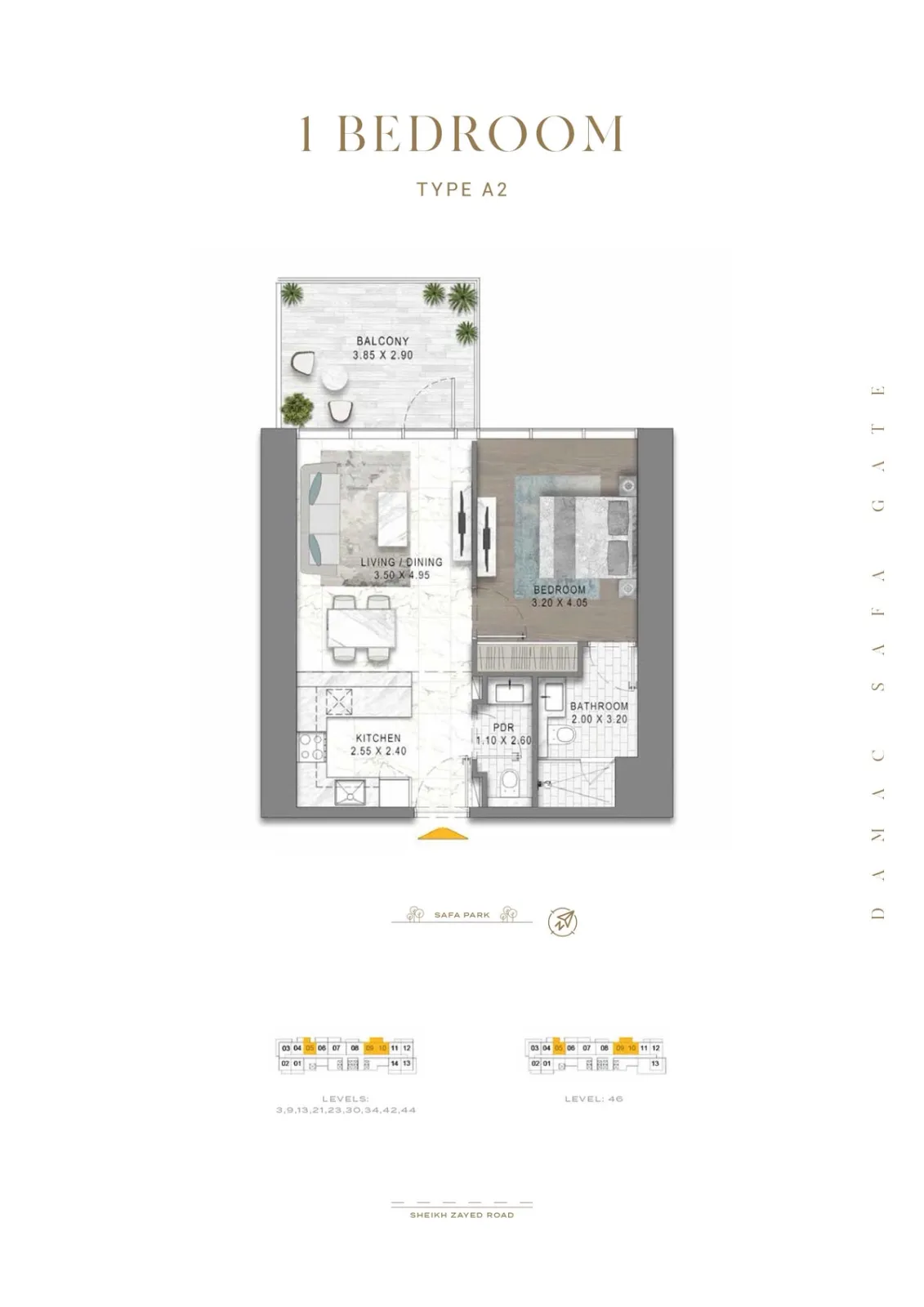 Floor plan for Type A2