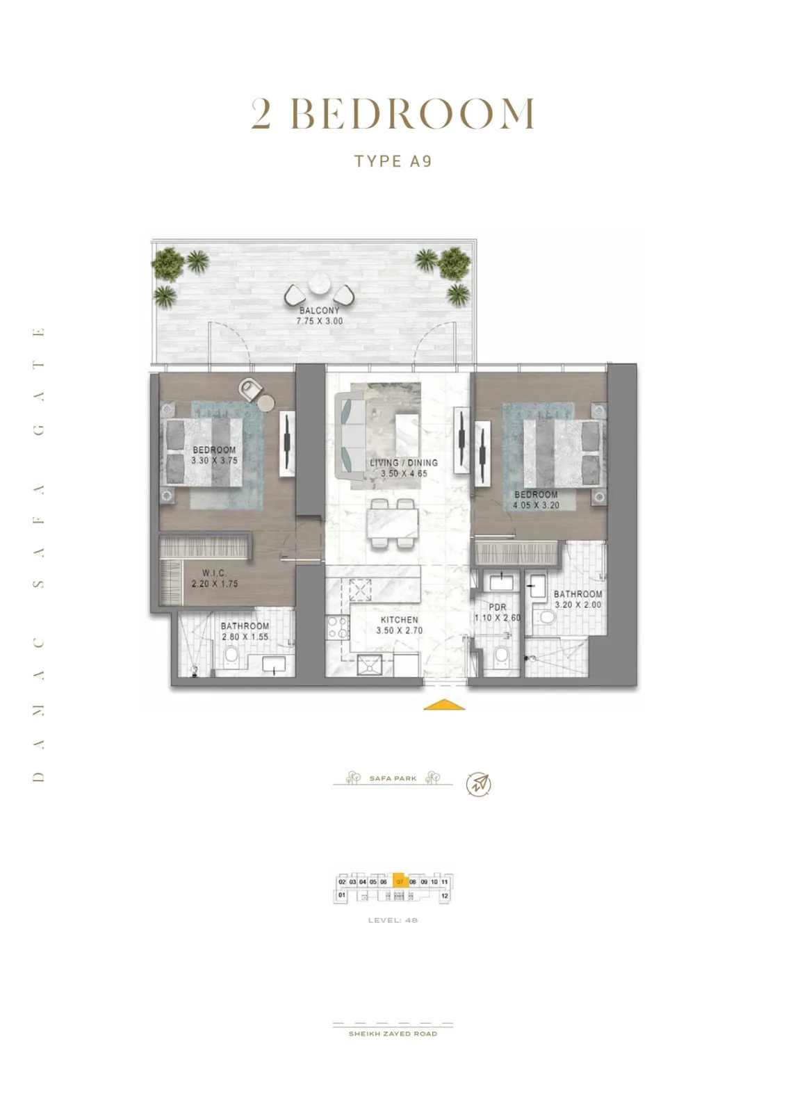 Floor plan for Type A9