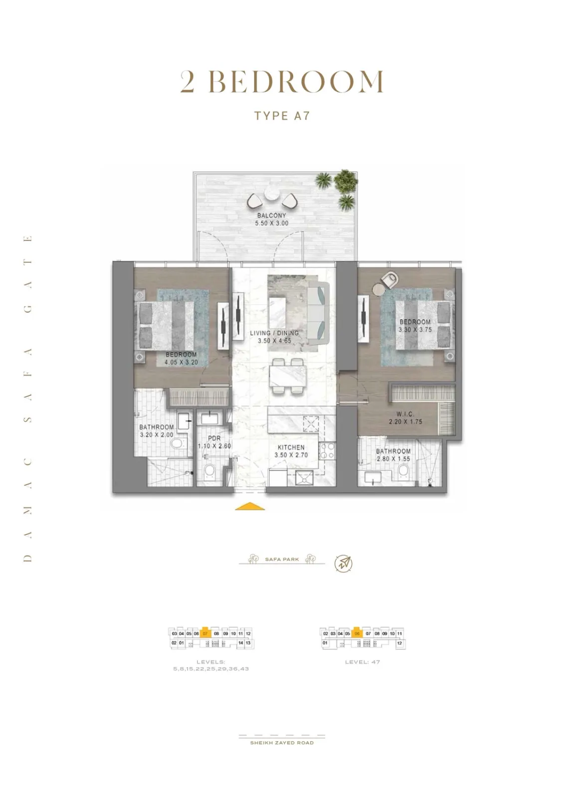 Floor plan for Type A7