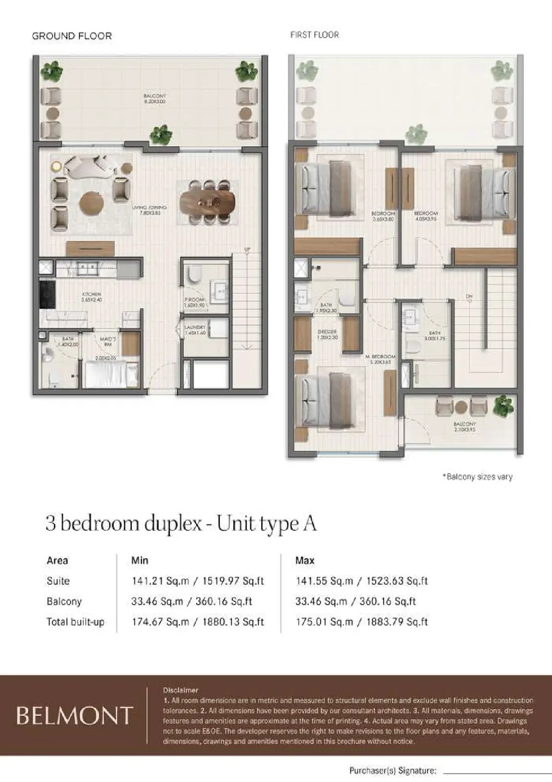 Floor plan for Type A