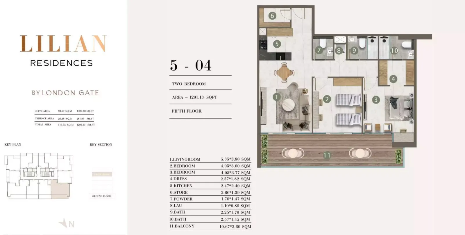 Floor plan for Type 5-04